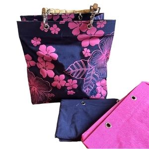 Sunny Hawaii Canvas Tote. NWOT